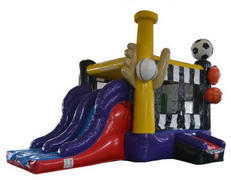 Double Lane Lil-Sports Bounce Combo Double Lane Lil-Sports Bounce Combo