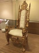 White and Gold Royal Throne Chair White and Gold Royal Throne Chair