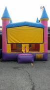 Yellow, Pink & Blue Castle Bounce House Yellow, Pink & Blue Castle Bounce House