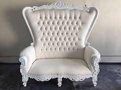 White Loveseat White Loveseat